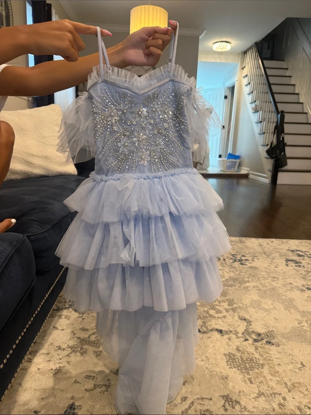 Ooh! La, La! Couture Light Blue Layered Tulle Princess Dress